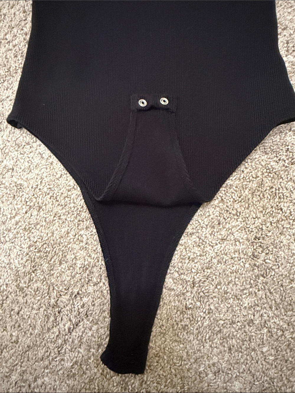 L'AGENCE Black Off-The-Shoulder Ribbed Bodysuit - Picture 8 of 12